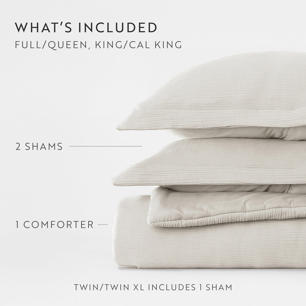 Cloud Weave Textured Down-Alternative Comforter Set